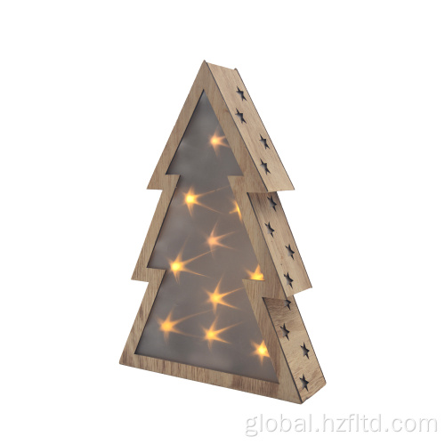 Christmas Tree for Decor Wooden Christmas Tree with Star Shape for Decoration Supplier